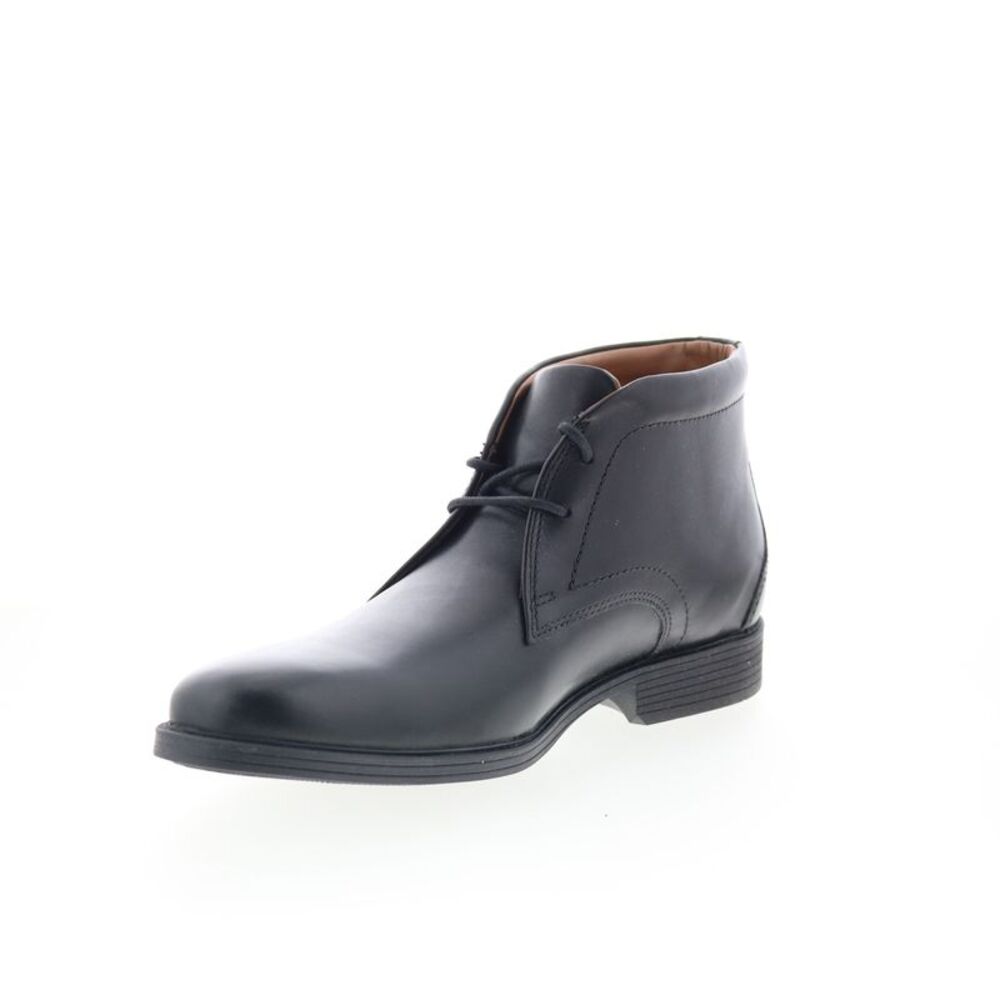 Clarks Mens Whiddon Mid Black Boots (NWT) - Picture 4 of 7
